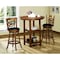 Monarch Specialties Bar Stool, Set Of 2, Swivel, Bar Height, Wood, Pu Leather Look, Brown, Black, Transitional I 1251 - alternate 5